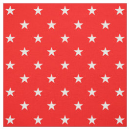 Red Stars Fabric Tyg
