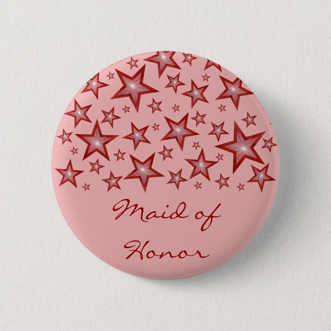 Red Stars 'Maid of honor'-knappens rosa Knapp (Framsida)