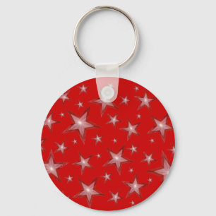 Red Stars, nyckelkedja röd Nyckelring