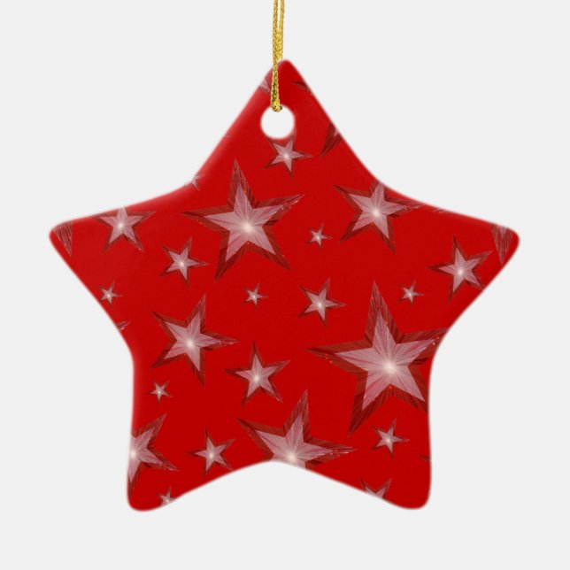 Red Stars ornament star Red (Framsidan)