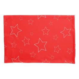 Red Stars Pillowcase