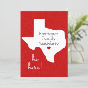 Red State of Texas Family Reunion-inbjudan Inbjudningar