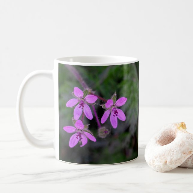 Red Stem Filaree Flowers Mugg (Med munk)