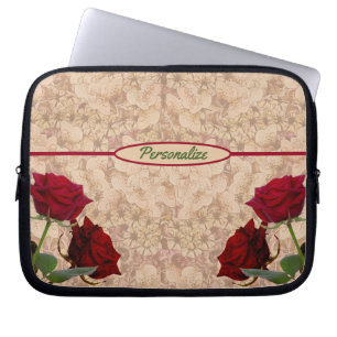 Red Stem Ro Romantic Personalize bärbar dator Laptop Fodral