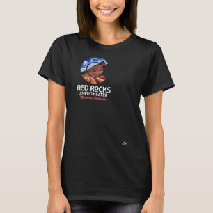 Red Sten Amphitheater - Colorado Statlig flagga - T Shirt