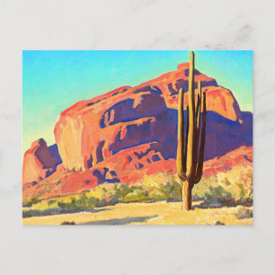 Red Sten and Cactus, 1945 av Maynard Dixon Vykort