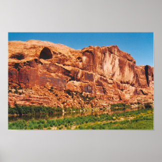 Red sten berg i Utah Poster