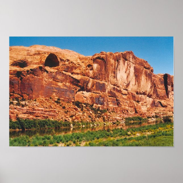 Red sten berg i Utah Poster (Framsidan)