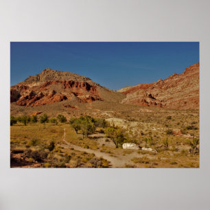 Red Sten Canyon Las Vegas Nevada Poster