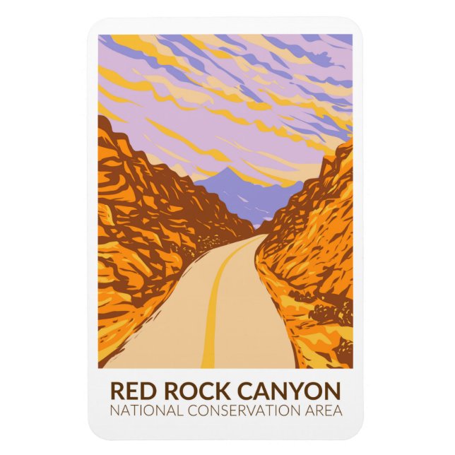 Red Sten Canyon National Conservation Area Road Magnet (Vertikal)