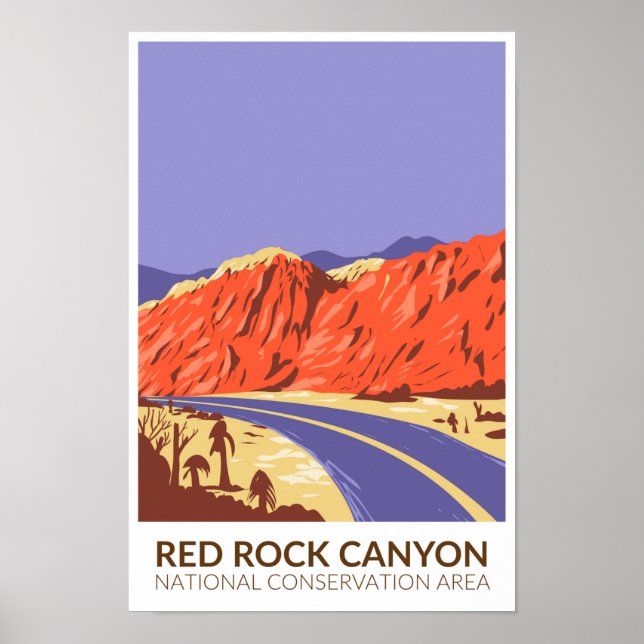 Red Sten Canyon National Conservation Area Roadway Poster (Framsidan)