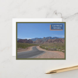Red Sten Canyon Nature Las Vegas Nevada Desert Vykort