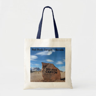 Red Sten Canyon Nevada Tote Bag Tygkasse