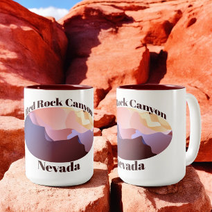 Red Sten Canyon, Nevada Två-Tonad Mugg