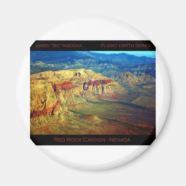 Red Sten Canyon _ Planet Art Series Magnet (Framsidan)