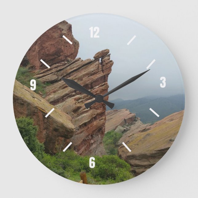 "Red Sten" Colorado Wall Clock Stor Klocka (Framsida)
