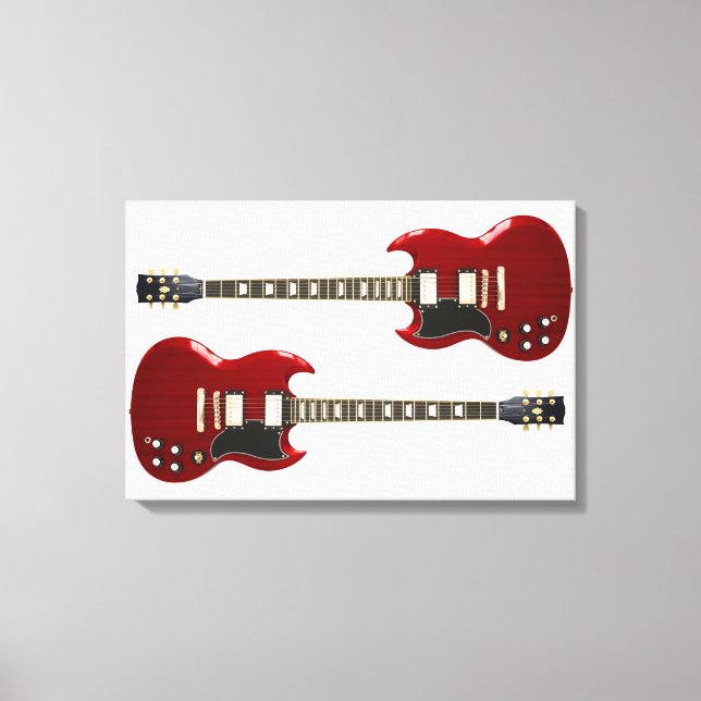 RED STEN GUITARS 16x24 Canvastryck (Framsida)