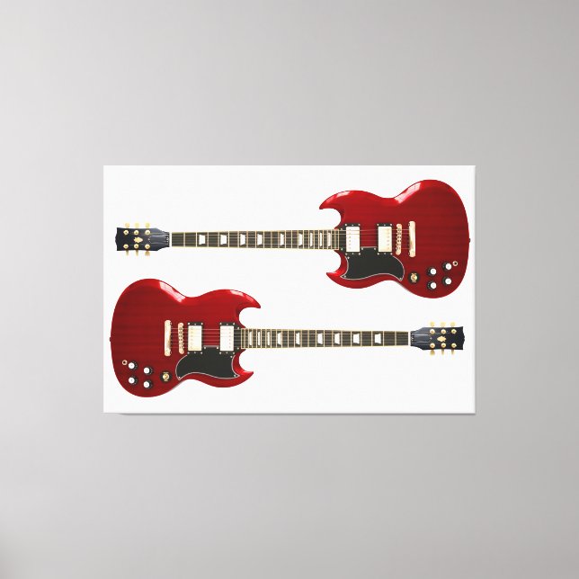 RED STEN GUITARS 40x60 Canvastryck (Framsida)