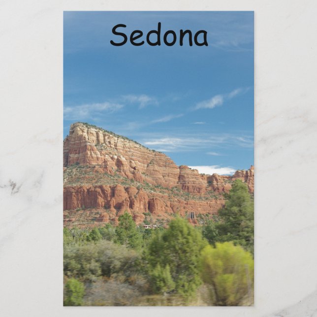 Red sten i Sedona Brevpapper (Framsida)