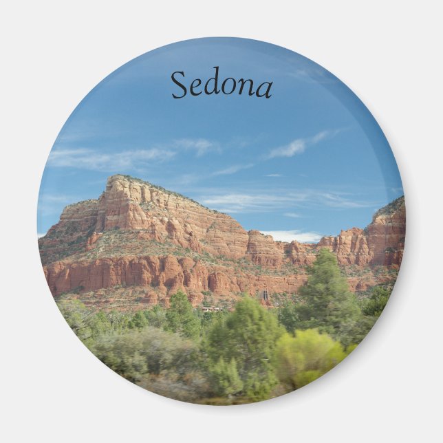 Red sten i Sedona Magnet (Framsidan)