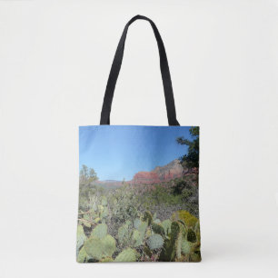 Red Sten och Cacti I Tygkasse