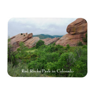 Red Sten Ridge Mountains och Valley Magnet