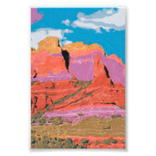 Red Sten, Sedona, Arizona, Modern konst Fototryck