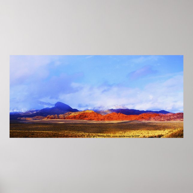 Red Sten Skriv ut Poster (Framsidan)