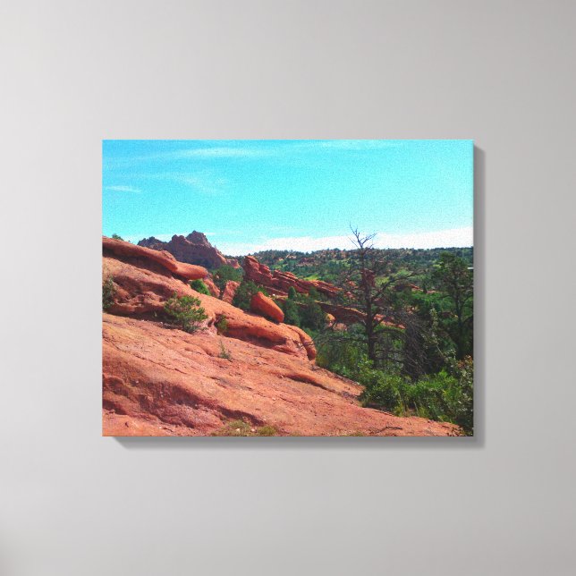 Red Sten Slope Canvastryck (Framsida)