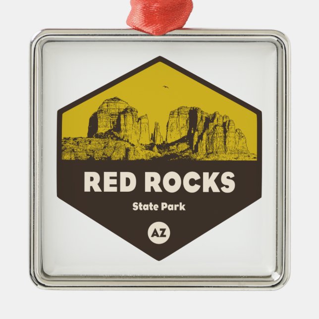 Red Sten State Park, Arizona Julgransprydnad Metall (Framsidan)