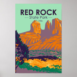 Red Sten State Park Arizona Vintage Poster