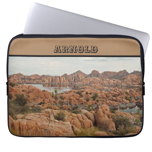 Red Sten Surround Sjö Prescott Arizona Photo Laptop Fodral (Framsidan)