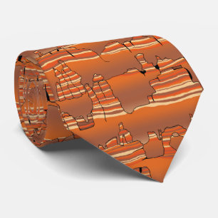 Red sten tie slips