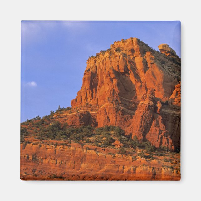 Red Sten vid Sterling Canyon i Sedona Arizona Magnet (Framsidan)