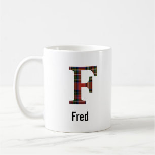 Red Stewart Play Monogram F Mugg