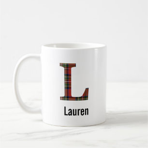 Red Stewart Play Monogram L Mugg