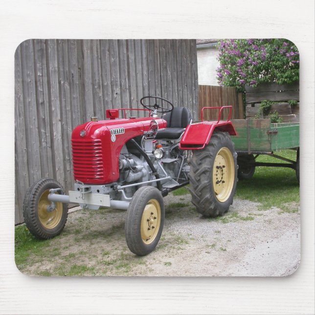 Red Steyr Tractor T84 Musmatta (Framsidan)