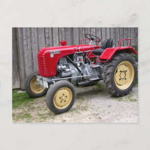 Red Steyr Tractor T84 Vykort
