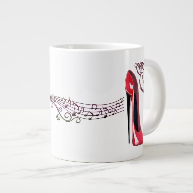 Red Stiletto och Butterfly Specialty Mugg Jumbo Mugg (Framsida höger)