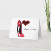 Red Stiletto Shoe och 3D Heart
