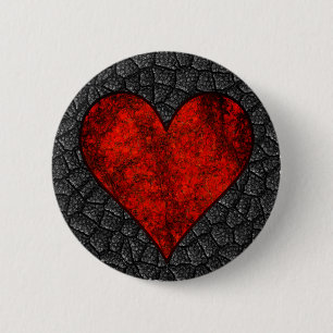 Red Stone Heart-knapp Knapp