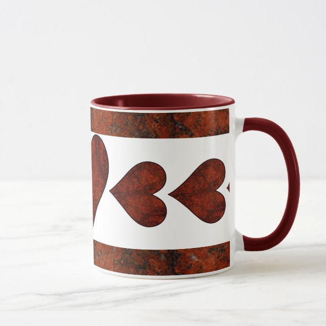 Red Stone Hearts Mugg (Höger)
