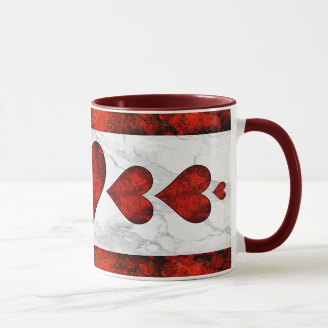 Red Stone Hearts Mugg (Höger)