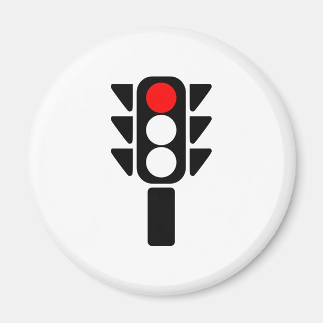 Red Stoplight Magnet (Framsidan)