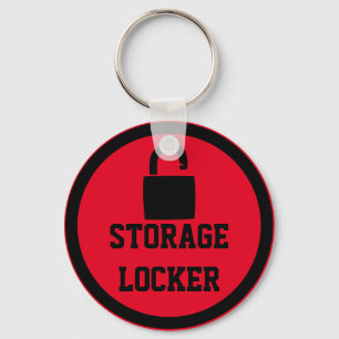 Red Storage Space Locker Nyckelring