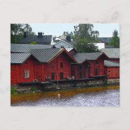Red Storehouse i Porvoo, Finland Vykort