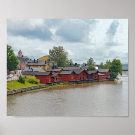 Red Storehouse, Porvoo, Finland Poster