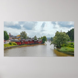 Red Storehouse, Porvoo, Finland Poster