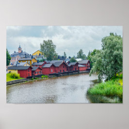 Red Storehouse, Porvoo, Finland Poster
