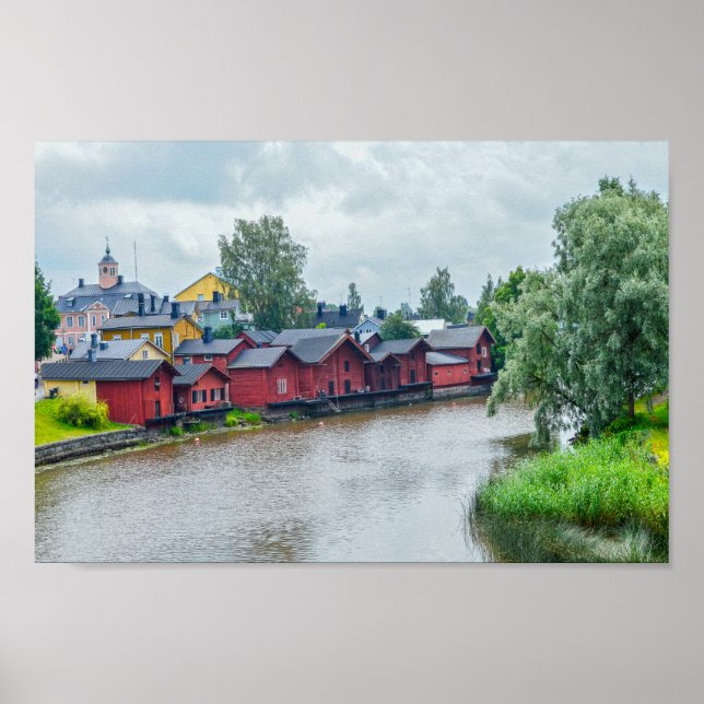 Red Storehouse, Porvoo, Finland Poster (Framsidan)